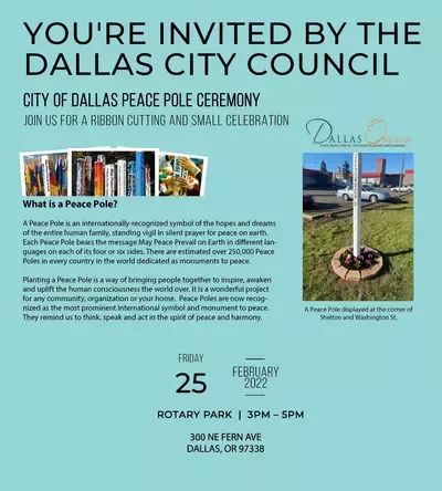 Invitation to Peace Pole Ceremony