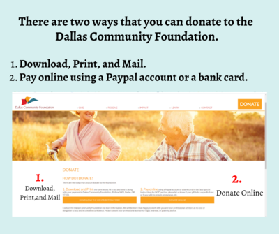 Dallas Community Foundation Donation 