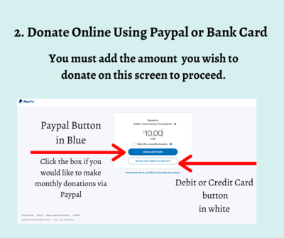 Donate Using Paypal or Bank Card